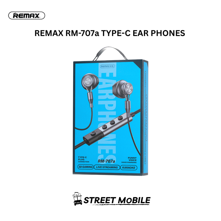 REMAX RM-707A TYPE C SOUND CARD WIRED MUSIC CALLING ENTERTAINMENT EARPHONE thumbnail 2