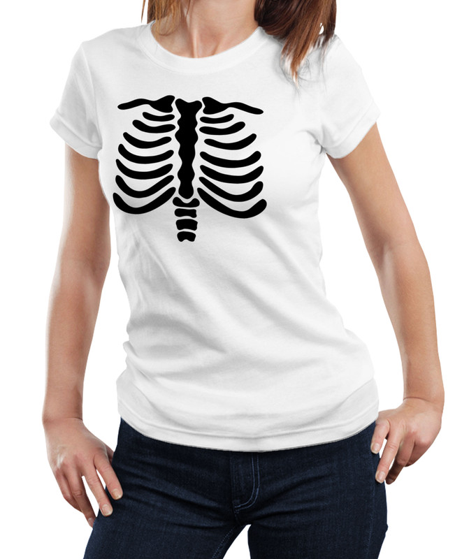 Scary Shirt Skeleton Shirt Spooky Tshirt Vampire Tshirt Ribcage Shirt Horror Shirt Halloween Costume T-shirt Halloween T-shirt