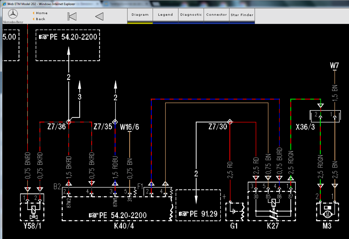 реле бенз. насоса мерса