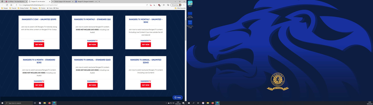 Rangers 2024 tv app