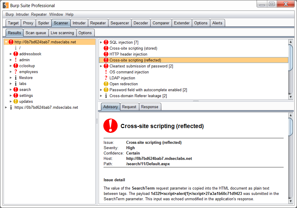 Burp Suite Professional 2022.11.4 Pruebas de seguridad 4