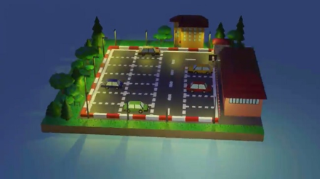 Model A Parking Lot With Blender 2.8
