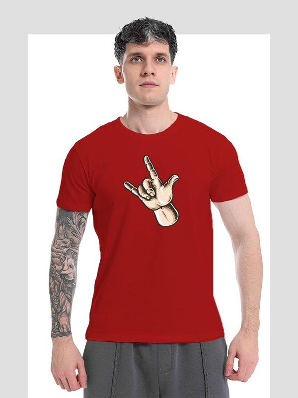 TSMAN RED7142 over tshirt