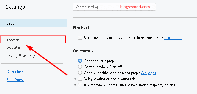 Mengaktifkan Modus Turbo pad Opera