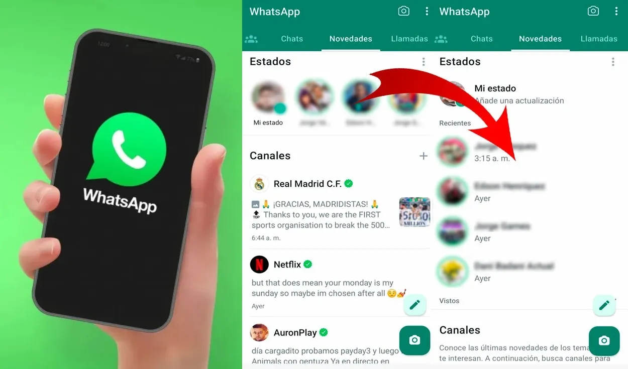 WhatsApp: ¿Cómo volver a tener mis estados en vertical si sigo canales?