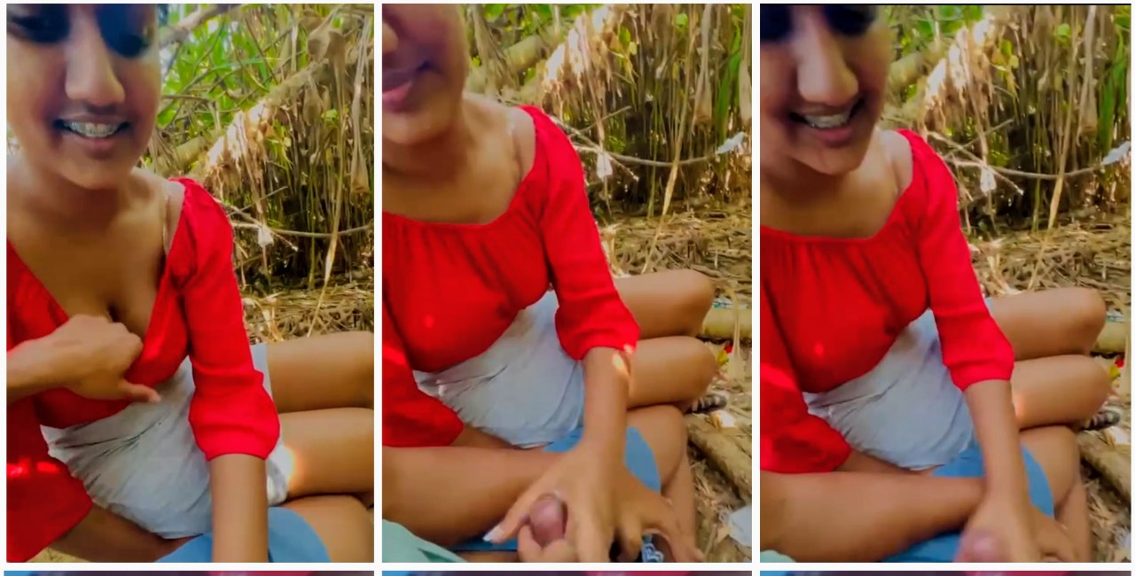 Desi bhabhi shaking his dick in jungle