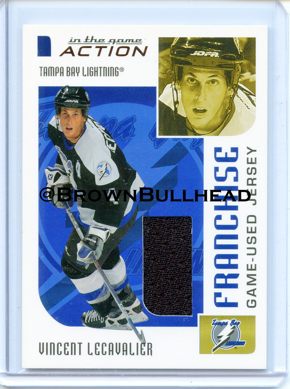 2003-04 ITG Action Jerseys #M-267 [Vincent Lecavalier] [Tampa Bay Lightning] [Franchise] [~100] [swa