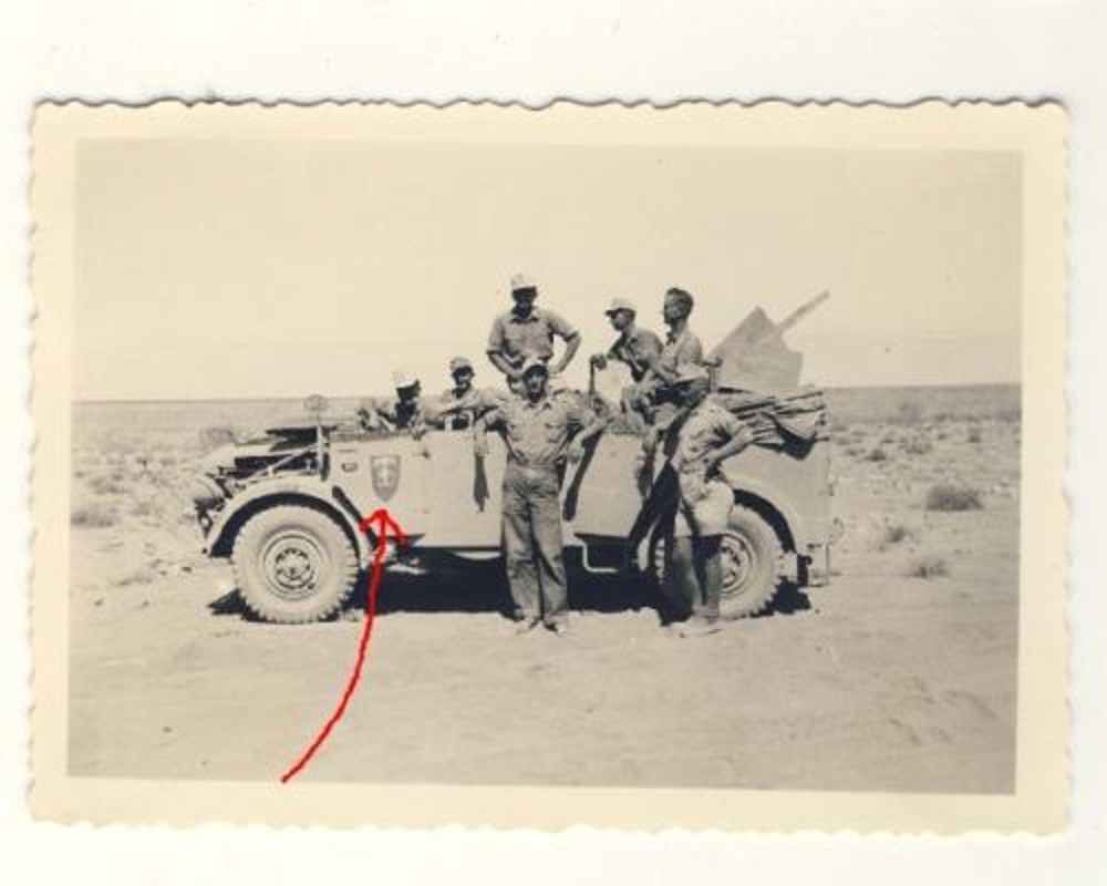 Foto Afrikakorps DAK - Kübelwagen Kfz. 81 - Trup