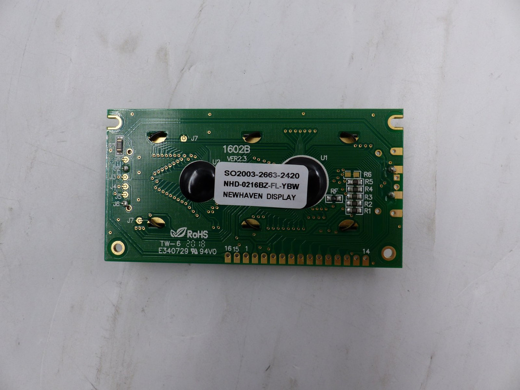 NEWHAVEN DISPLAY INTL CHARACTER LCD DISPLAY MODULE NHD-0216BZ-FL-YBW