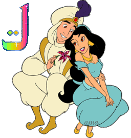 Aladin y Jazmín de Aladdin  J