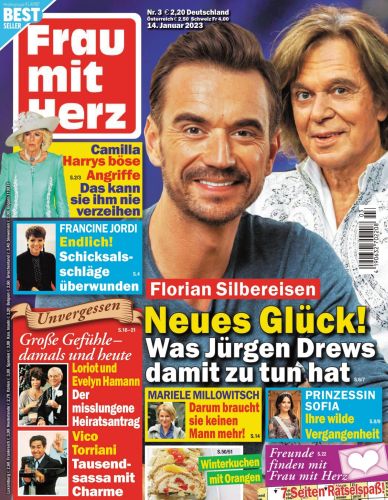 Cover: Frau mit Herz Frauenzeitschrift No 03 vom 14  Januar 2023