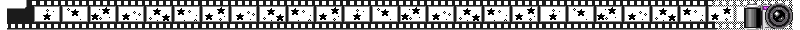black and white film reel with little stars