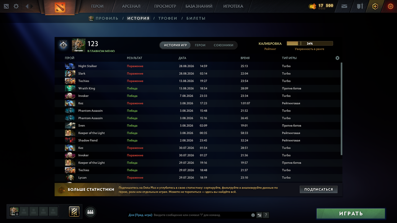 Dota 2 Account  MMR