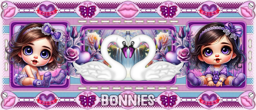 Peques Valentine bonnies