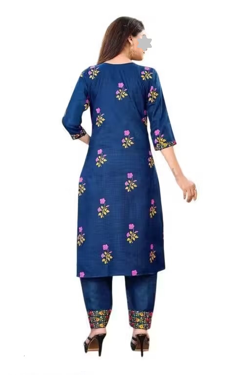 pants kurti kurti pants kurti yellow kurti pant set naira anarkali suit cottan anarkali suit naira kurta set kurti naira cut Color 5 (KS132)