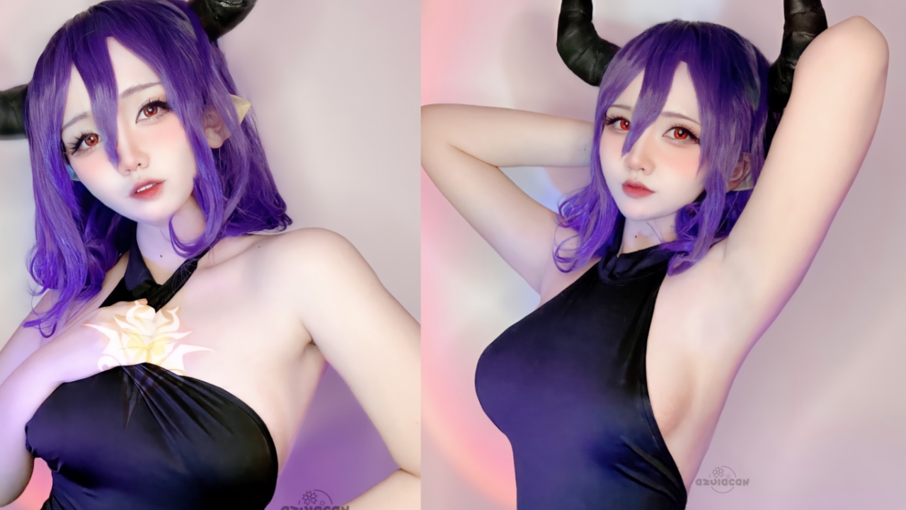 LepALuli2kVN in an alluring black gothic dress