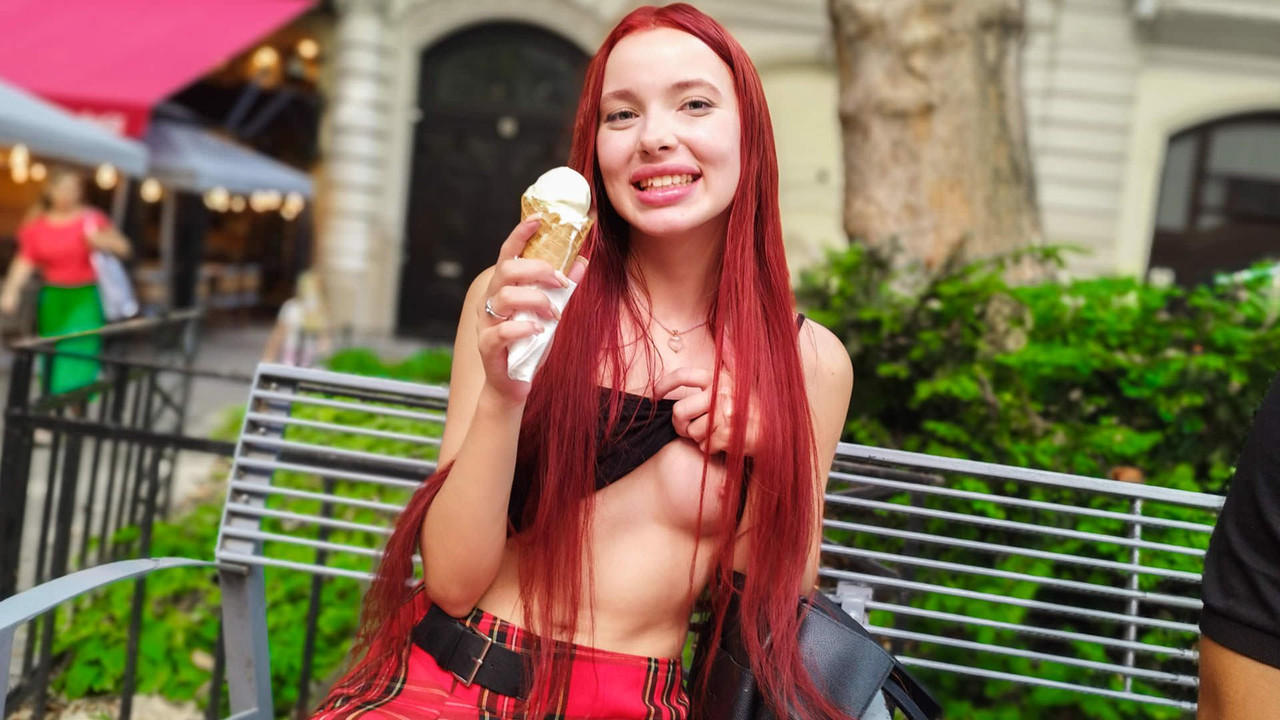ImmoralLive 25 03 10 Megan Murkovski Naughty Ice Cream Loving 18 year old Redhead Russian