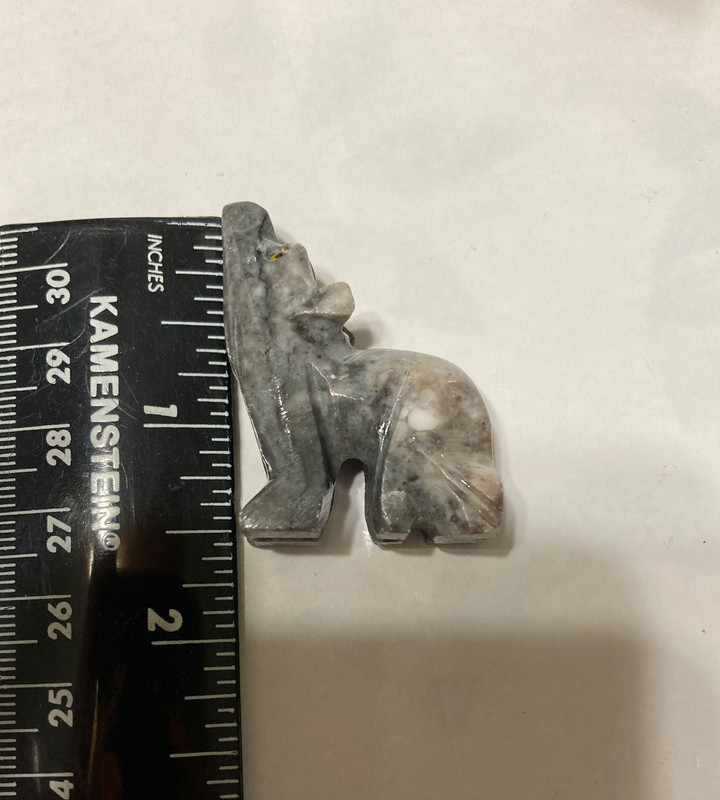wolf soapstone