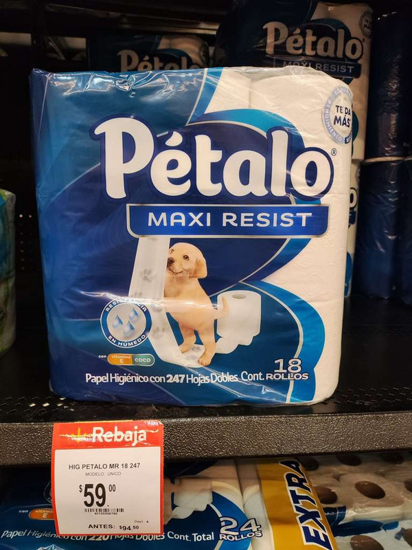 Walmart Petal Maxi Resist Papel higiénico 18 rollos