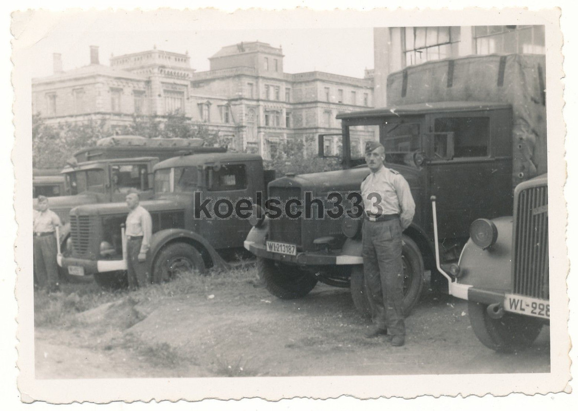 LKW Kfz Kennzeichen Luftwaffe Büssing Borgward O