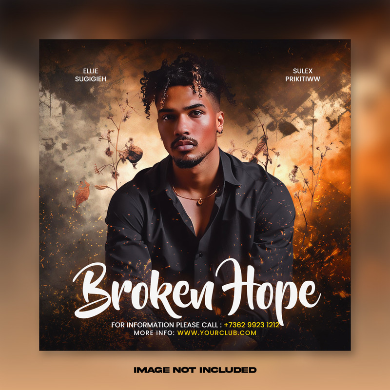 Dynamic fashion show social media instagram post template premium psd