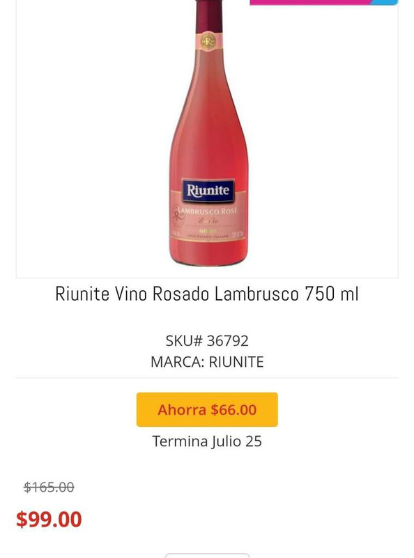 HEB: Compra un Vino Rosado Riunite 750ml llevate gratis un Vino Tinto o Blanco de 750ml "2x1" 
