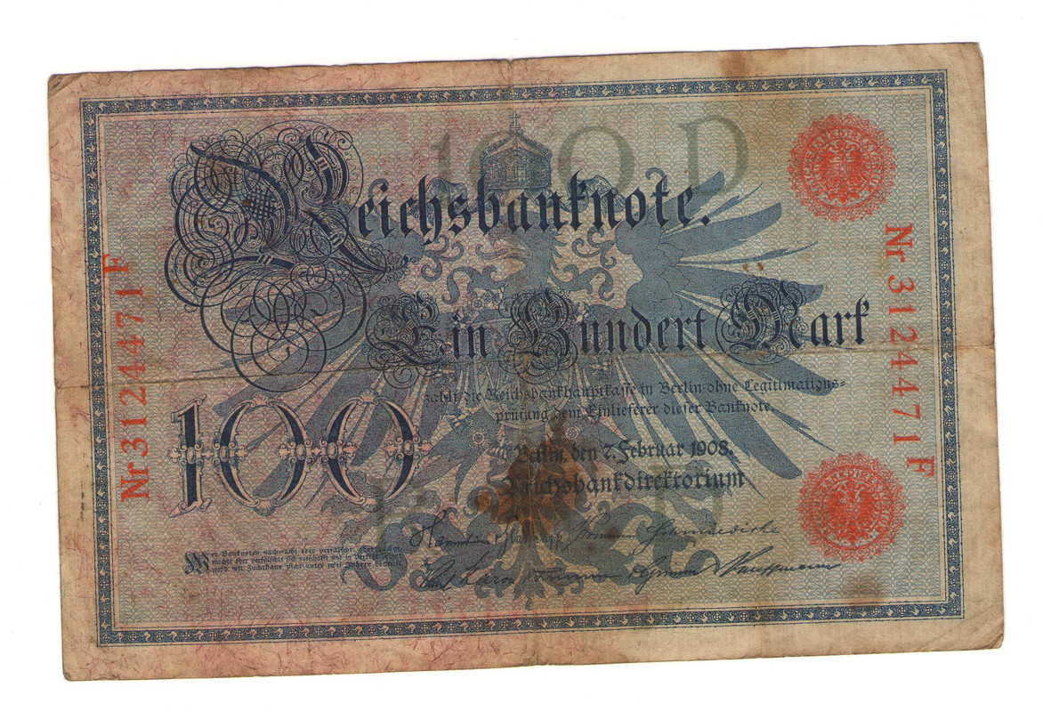 100 марок 1908