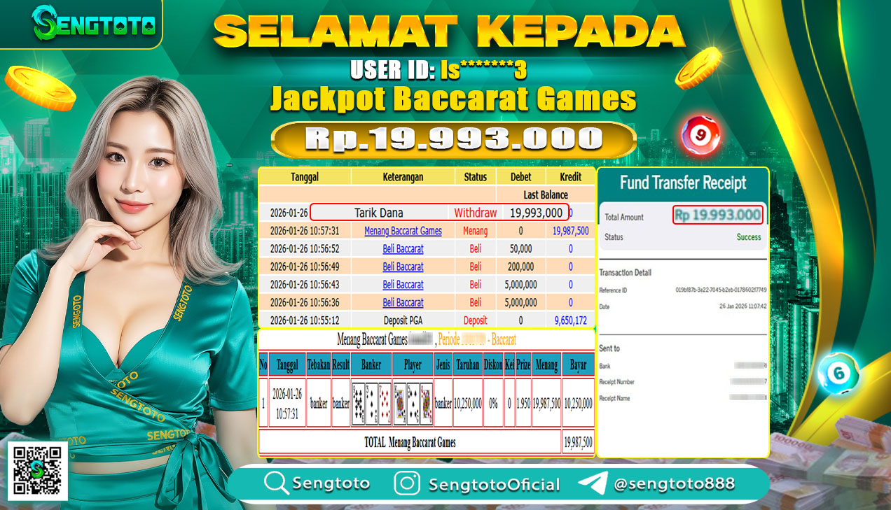 BUKTI PEMBAYARAN LIVE BACCARAT GAMES