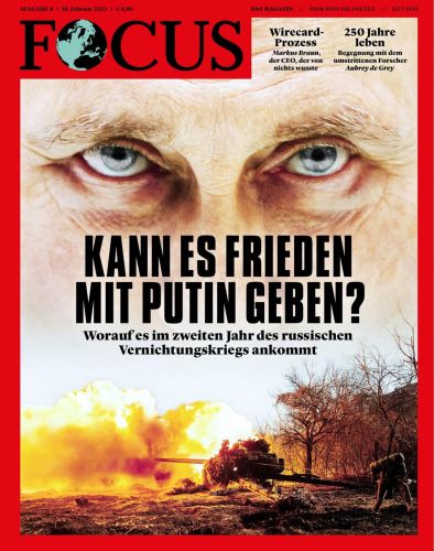 Cover: Focus Nachrichtenmagazin No 08 vom 18  Februar 2023