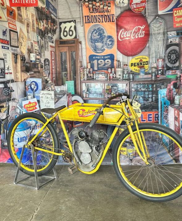 Reproduction motorcycle detail