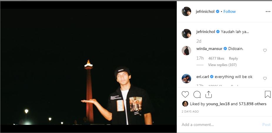 Instagram/jefrinichol