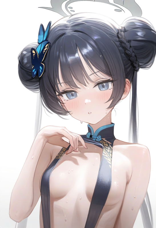 1girl, kisaki, blue archive, {kobayashi ritz}, {{reoen}}, [[liduke]], slingshot  s-1423532417