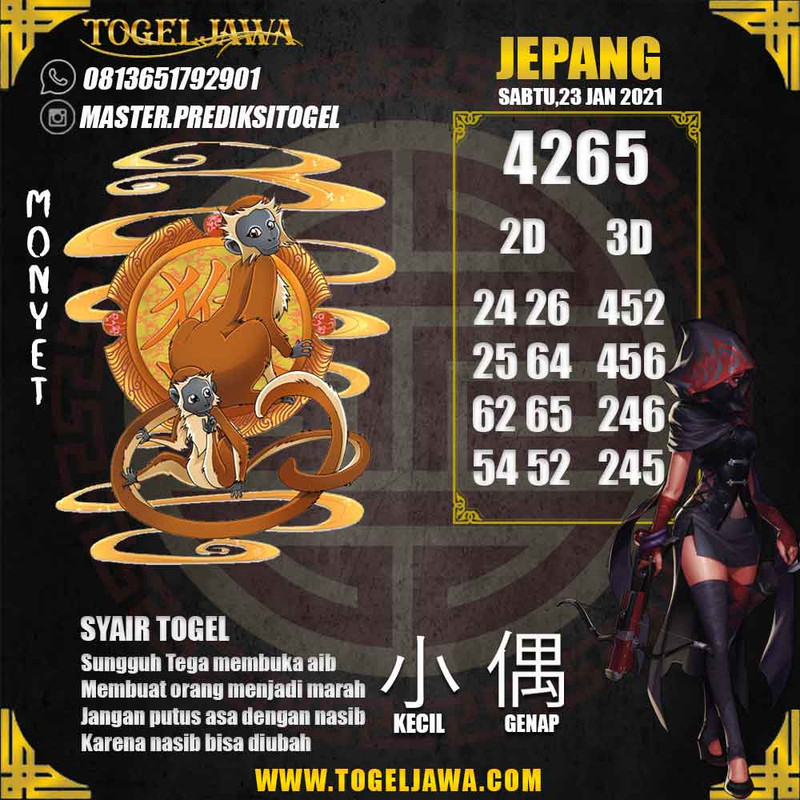 Prediksi Japan Tanggal 2021-01-23