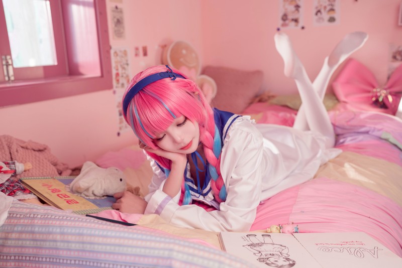 艾西Aiwest 湊阿库娅私服Cosplay写真图集 虚拟主播高清美图 55P (274.4M)插图1
