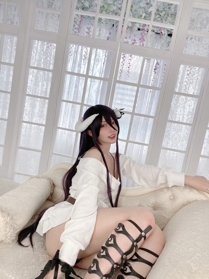切切Celia 雅儿贝德 Albedo Cosplay Overlord 写真 39P插图3