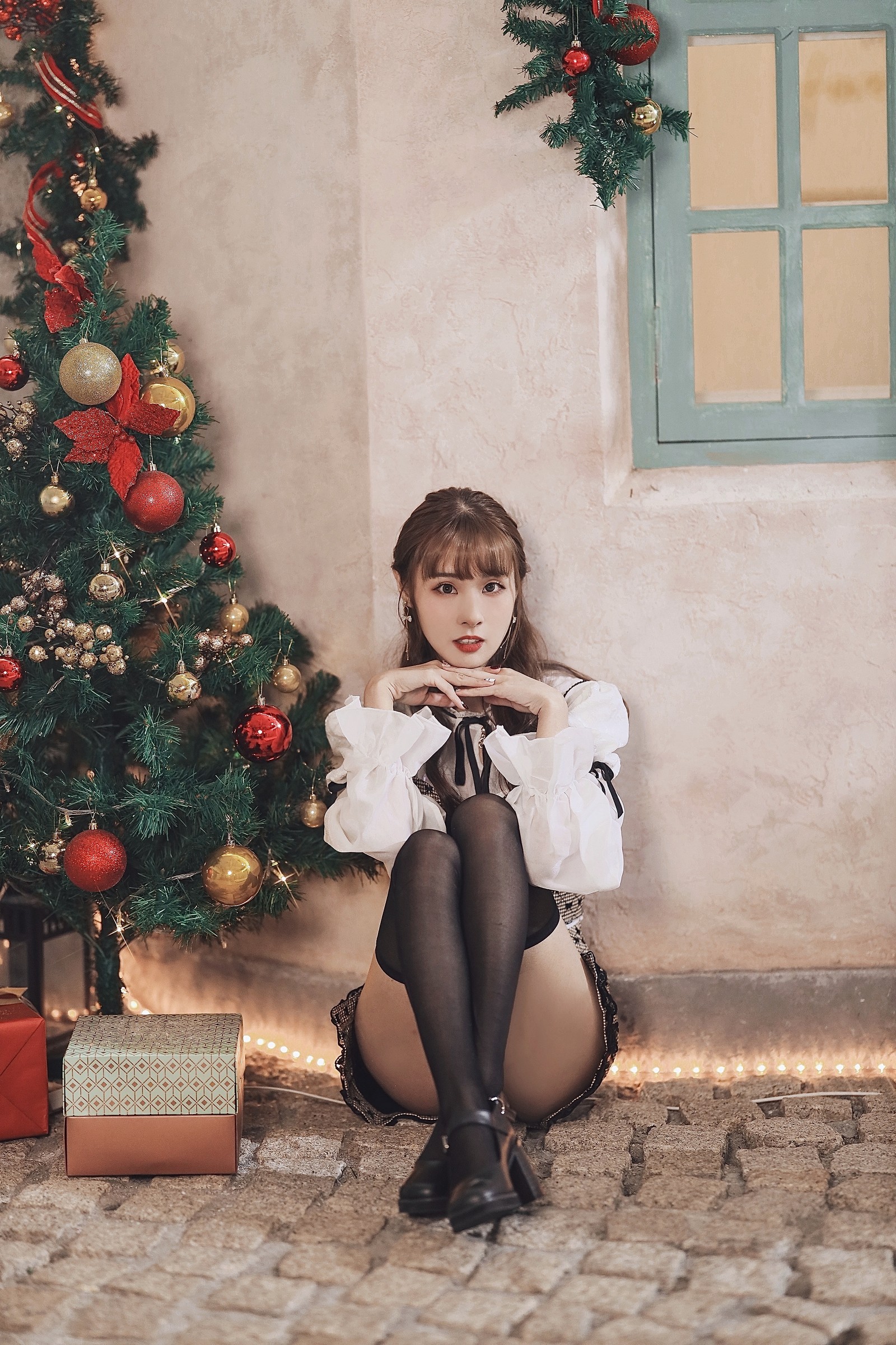 泥泥汝 圣诞主题 A 写真图集｜节日风格高清摄影（50P｜192MB）插图6