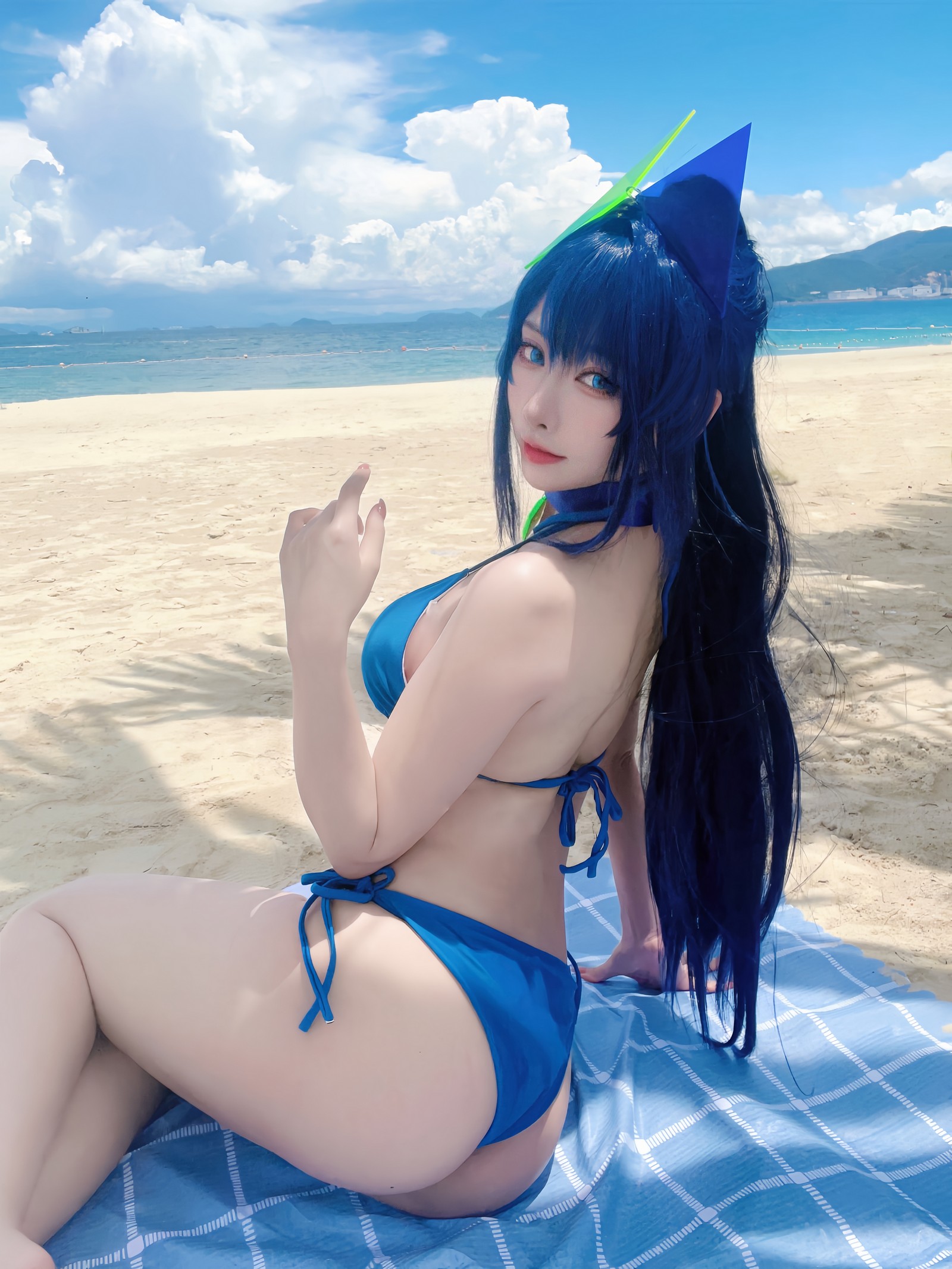 宮本桜 新泽西 泳装 Cosplay 写真｜碧蓝航线夏日主题（18P｜67MB）插图5