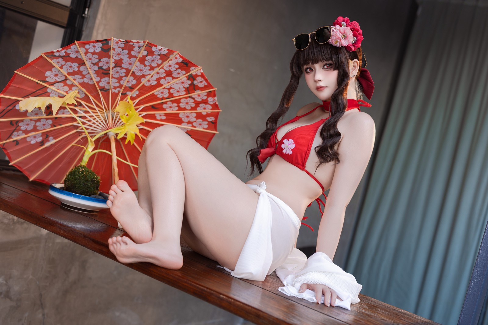 屿鱼 Yuyu 樱花泳装 Cosplay 写真合集｜季节限定（80P｜980MB）插图2