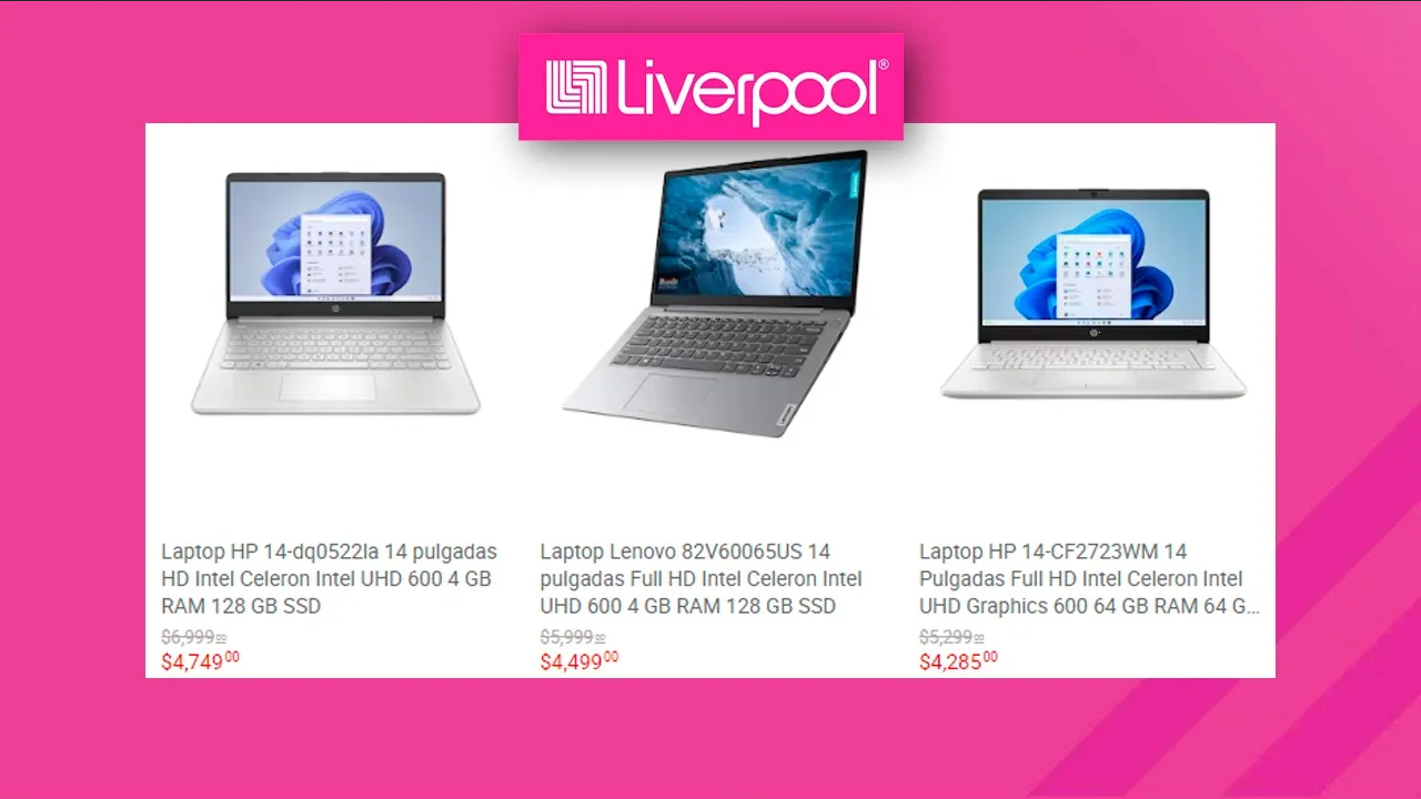 Encuentra la laptop escolar ideal por menos de 5 mil pesos en Liverpool