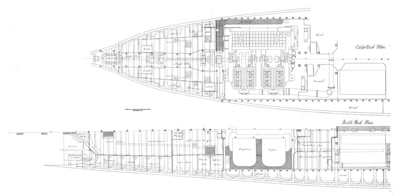 [GÉNÉRIQUE] Les monitors / canonnières en photos  Dunderberg-orlop-deck-plan-berth-deck-plan-left-half