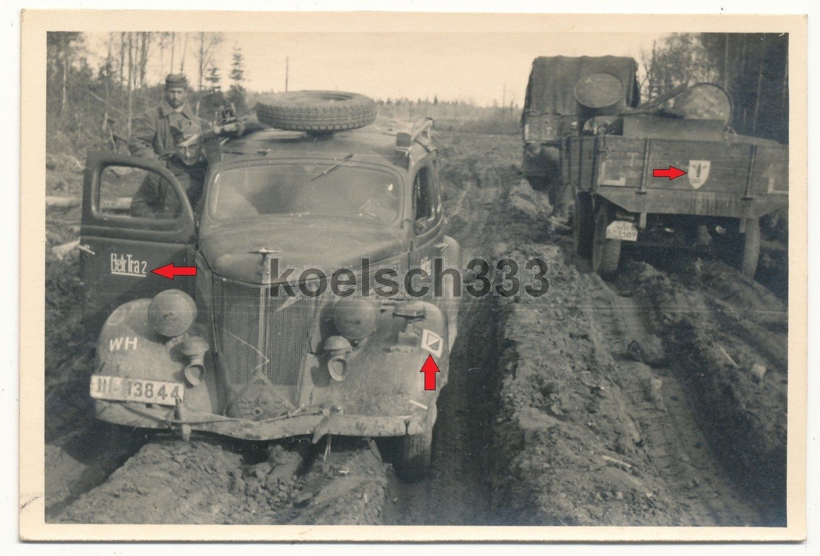 Foto Ford Eifel PKW und LKW Anhänger mit TKZ Ken