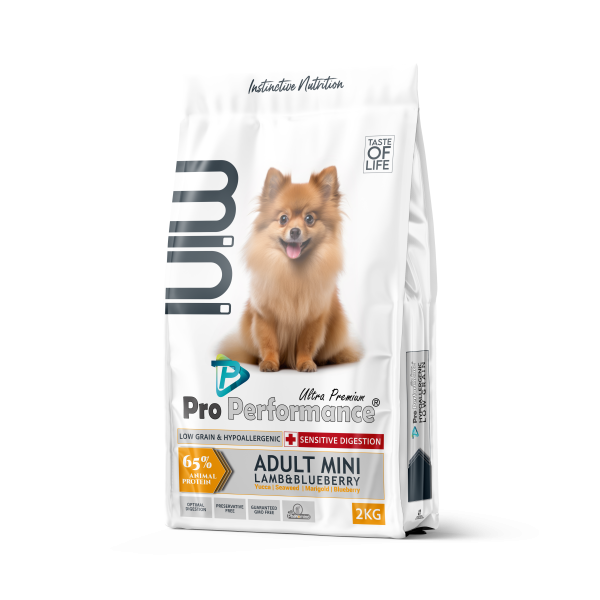 PRO PERFORMANCE (ჰიპოალერგიული) სენსიტიური მონელებისთვის საკვები პატარა ჯიშის ზრდასრული ძაღლებისთ