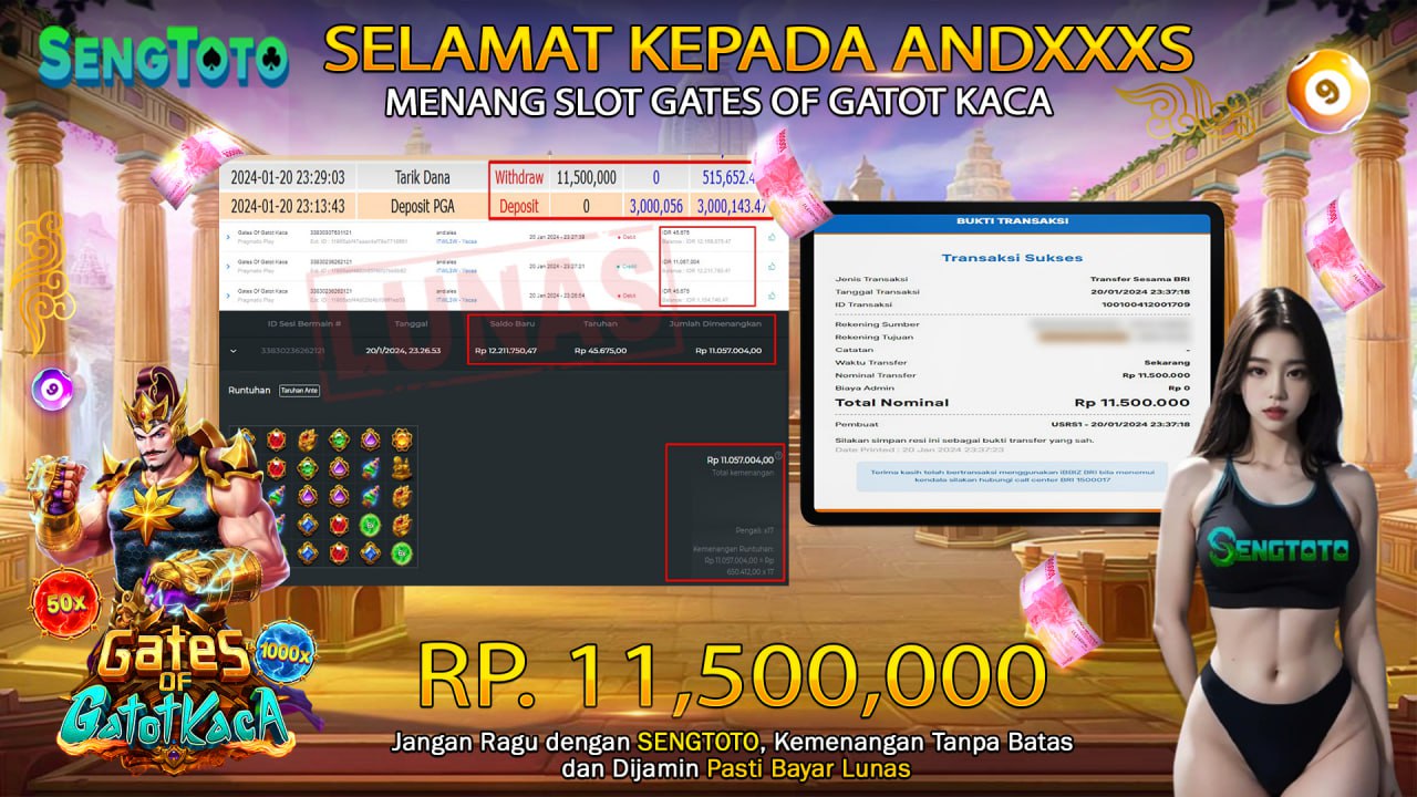 BUKTI PEMBAYARAN SLOT GATES OF GATOT KACA