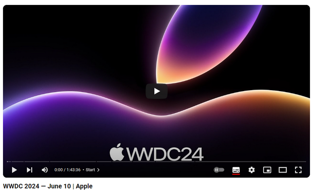 Aufzeichnung Apple WWWDC24