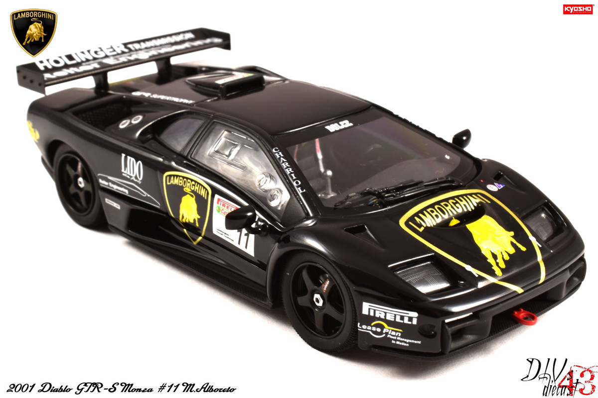 Diablo GTR-S Monza #11 M.Alboreto Black Kyosho (7)