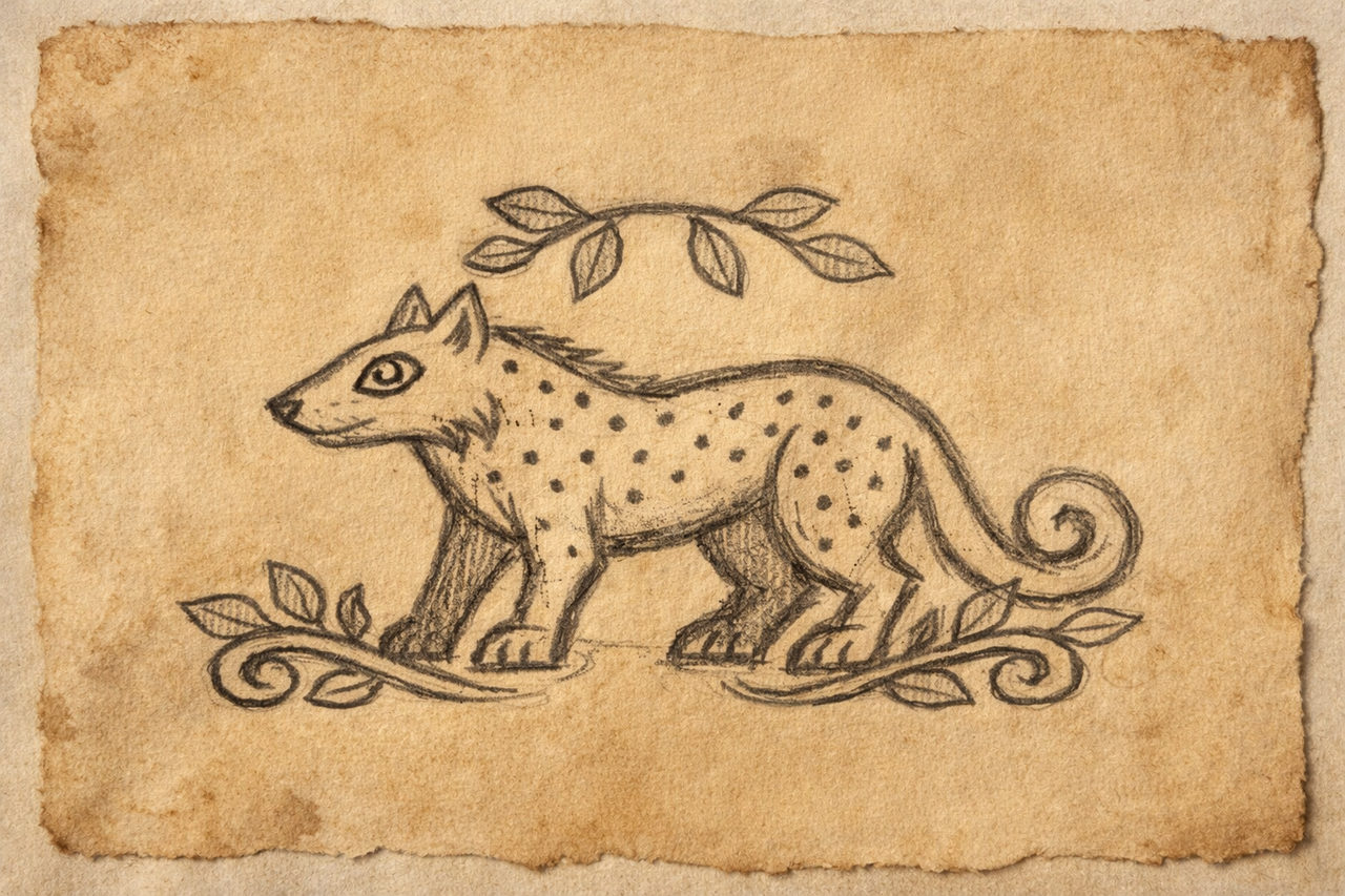 Motif loup viking