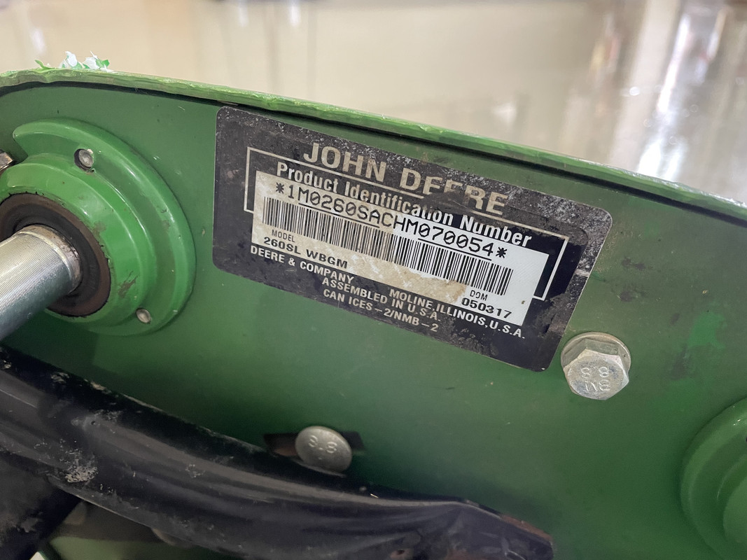 John Deere 260SL (2017) New Bedknife Advice Lawn Care Forum