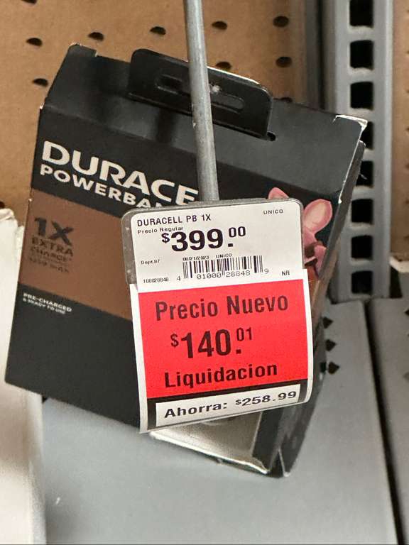 Walmart: Powerbank Duracell 
