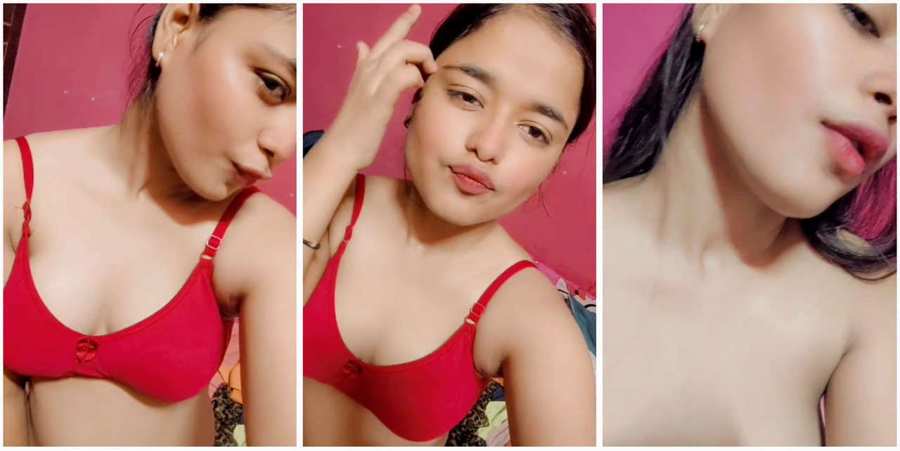 Hot model Showing her boob rubbing hard exclusive viral clip