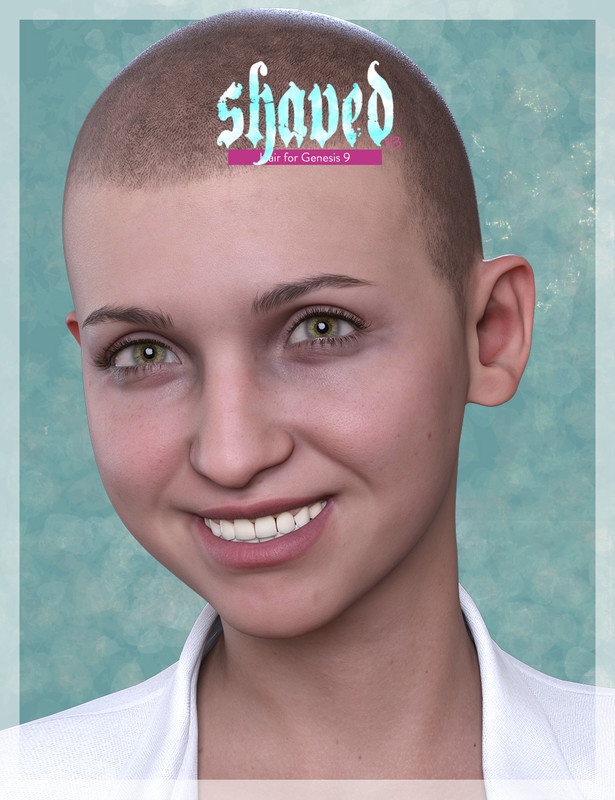 Shaved Hair V3 for Genesis 9